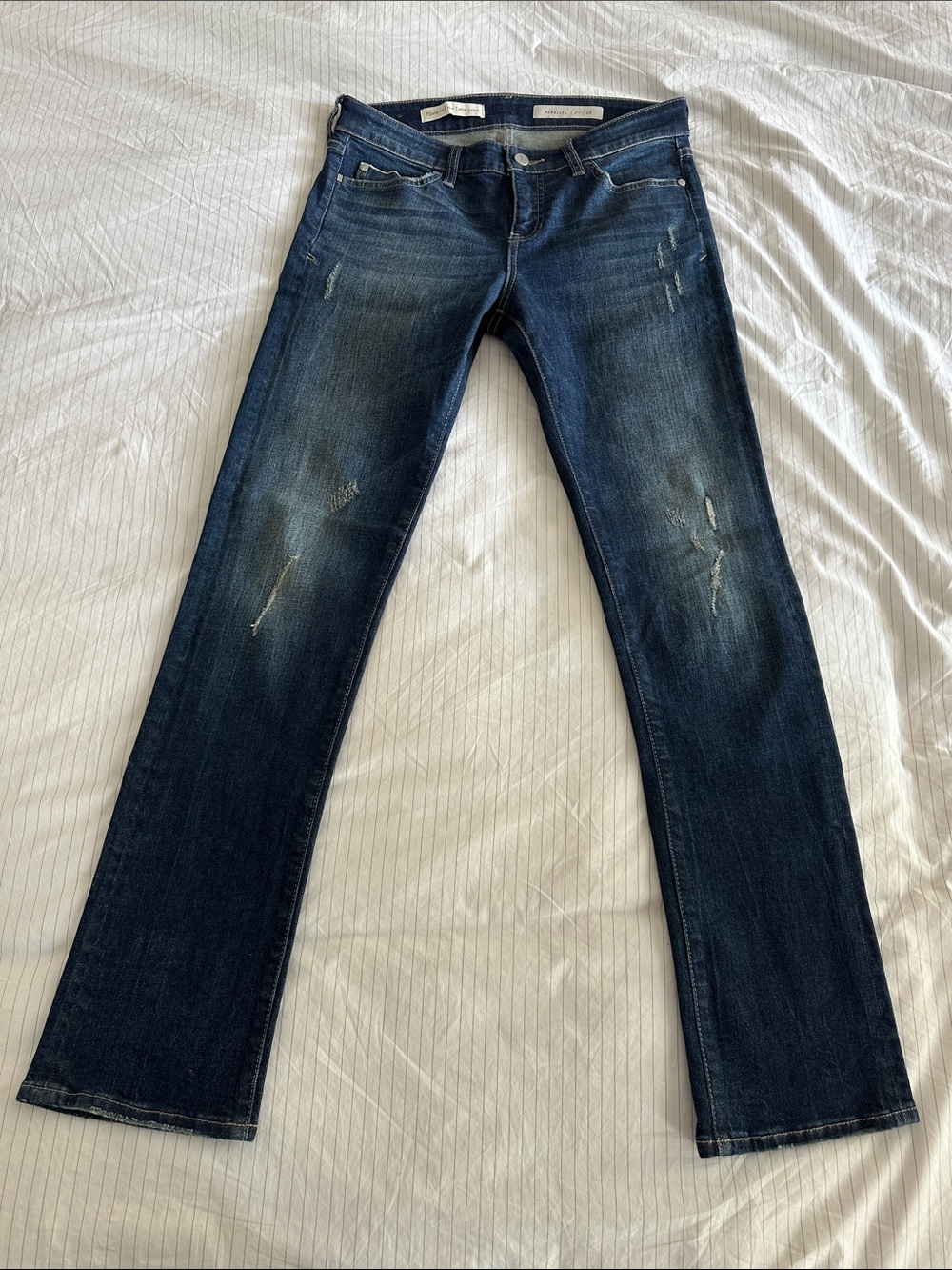 Pilcro and the Letterpress Women’s Straight Leg Jeans - Dark Blue Wash